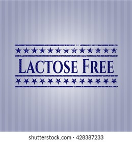 Lactose-freies Emblem mit jungem Hintergrund