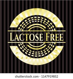 Lactose Free golden emblem