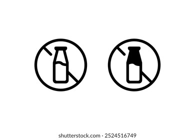 Icono de lactosa gratis. Diseño de icono de Vector.