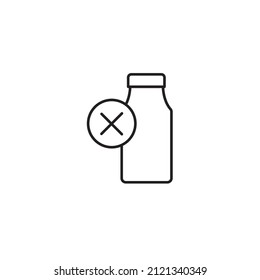 lactose free icons symbol vector elements for infographic web