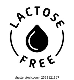 Rótulo sem lactose. Adesivo, etiqueta, dieta, gota, produtos láteos fermentados, enzima lactase, intolerância, indigestão, problemas digestivos, distúrbio, congênito, adquirido, intestinos, estômago, alternativa