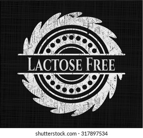 Lactose Free on chalkboard