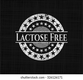 Lactose Free on chalkboard