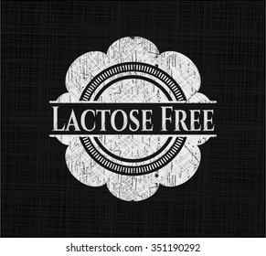 Lactose Free on chalkboard
