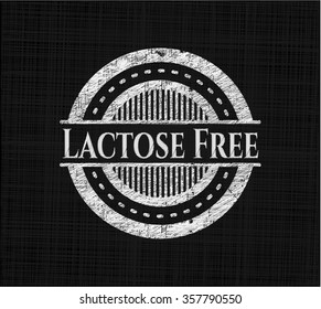 Lactose Free on chalkboard