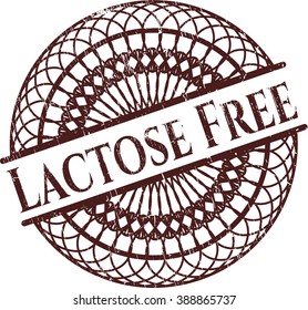 Lactose Free with rubber seal texture