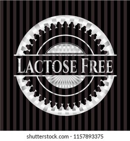 Lactose Free silvery badge
