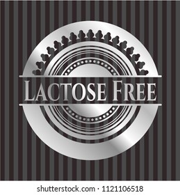 Lactose Free silvery shiny emblem