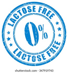 Lactose free stamp vector illustration isolated on white background