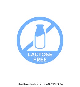 Lactose Free Vector Icon. 