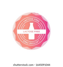 Lactose free vector icon design.