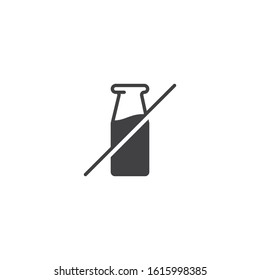Lactose free. Vector icon template