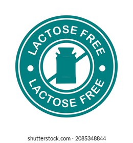 lactose free vector logo template illustration.This logo suitable for business