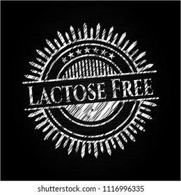 Lactose Free written on a chalkboard