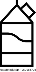 lactose icon. Thin linear style design isolated on white background