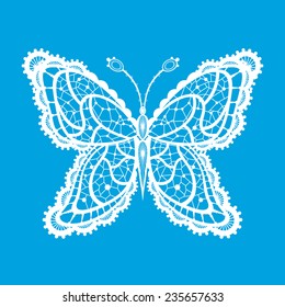 Lacy abstract butterfly