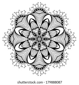 Lacy arabesque designs. Oriental ornament. You can use this pattern in the design of textile, carpet, shawl, cushion, greeting card.