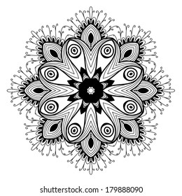 Lacy arabesque designs. Oriental ornament. You can use this pattern in the design of textile, carpet, shawl, cushion, greeting card.