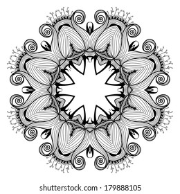 Lacy arabesque designs. Oriental ornament. You can use this pattern in the design of textile, carpet, shawl, cushion, greeting card.