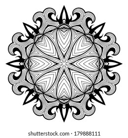 Lacy arabesque designs. Oriental ornament. You can use this pattern in the design of textile, carpet, shawl, cushion, greeting card.