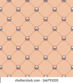 Lacy background with rhinestones. Vector illustration