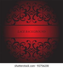 Lacy background, seamless decorative lace pattern, vector illustration