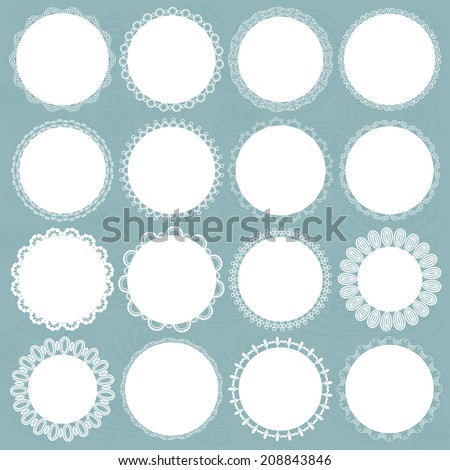 Lacy doilies big set.
