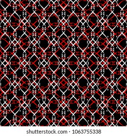 Lacy eight red black white
