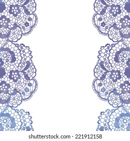 Lacy elegant frame. Invitation card. Vector illustration.