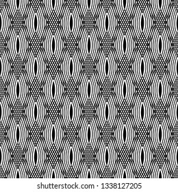 Lacy geometric seamless pattern design