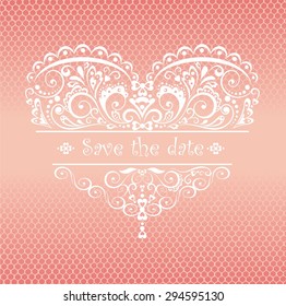 Lacy greeting for wedding ceremony