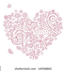 Lacy heart