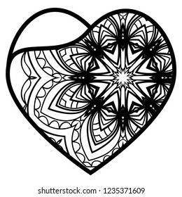 Lacy Hearts With Floral Openwork Pattern. Template For Layouts Wedding Cards, Interior, Laser Cutting, Plotter Cutting Or Printing. Vector Illustration