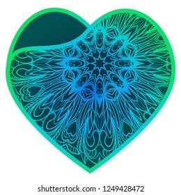 Lacy Hearts With Floral Openwork Pattern. Template For Layouts Wedding Cards, Interior, Or Printing. Vector Illustration
