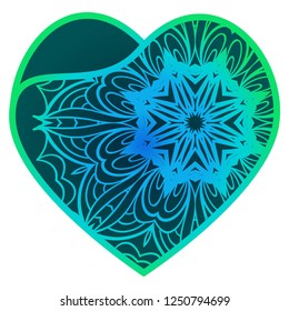Lacy Hearts With Floral Openwork Pattern. Template For Layouts Wedding Cards, Interior, Or Printing. Vector Illustration