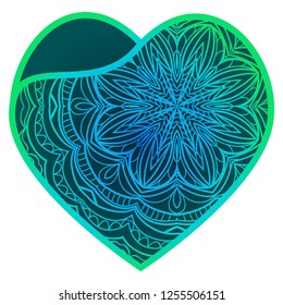 Lacy Hearts With Floral Openwork Pattern. Template For Layouts Wedding Cards, Interior, Or Printing. Vector Illustration