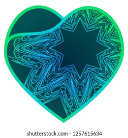 Lacy Hearts With Floral Openwork Pattern. Vector Illustration.