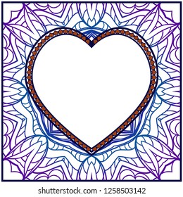 Lacy Hearts With Floral Openwork Pattern. Template For Layouts Wedding Cards, Interior, Or Printing. Vector Illustration