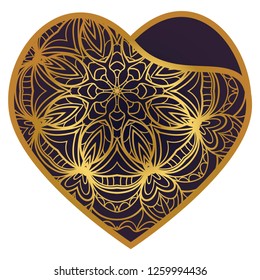 Lacy Hearts With Floral Openwork Pattern. Template For Layouts Wedding Cards, Interior, Laser Cutting, Plotter Cutting Or Printing. Vector Illustration
