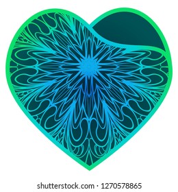 Lacy Hearts With Floral Openwork Pattern. Template For Layouts Wedding Cards, Interior, Or Printing. Vector Illustration