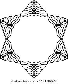 Lacy mandala. Round pattern. Vintage decorative motif for web, prints, cards, poster. Oriental pattern, hand drawn digital illustration. Vector design element. Coloring book page.