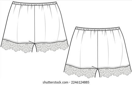 LACK-NIGHTWEAR-SHORDS IN VEKTORDATEI