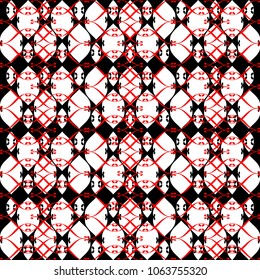 Lacy one red black white