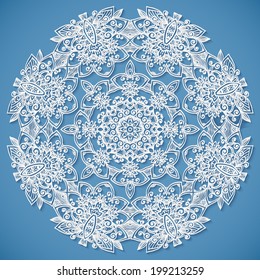 Lacy paper vector napkin
