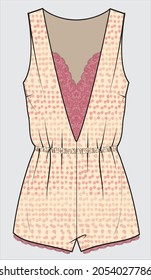 LACY PLAYSUIT FOR YOUNG WOMEN