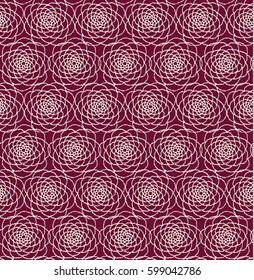 Lacy Rose crochet, seamless pattern with delicate items, knit blanket, handmade made with love