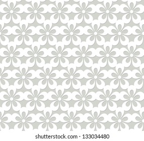 lacy seamless pattern with flowers