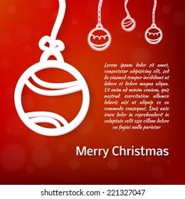 Lacy vector paper Christmas circular elements - illustration for ethnic creative design projects. Mandala. 