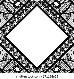Lacy vintage background. Vector illustration.