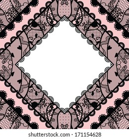 Lacy vintage background. Vector illustration.